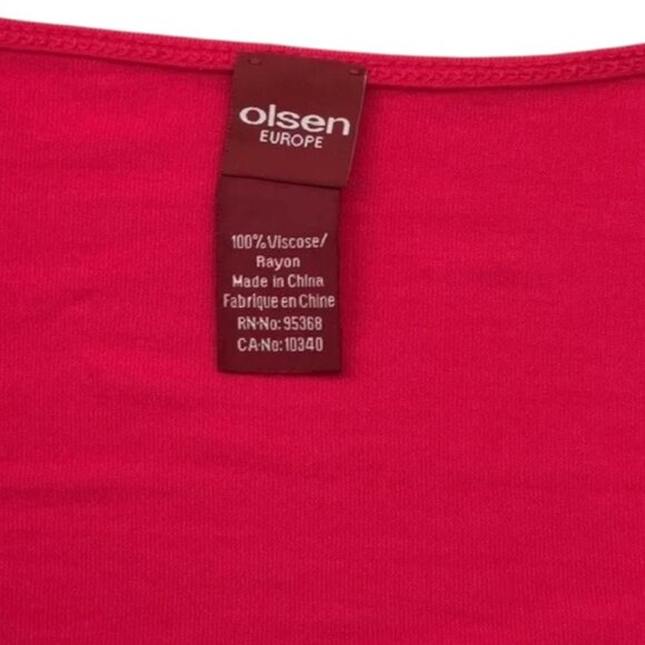 Olsen deep pink open-front cropped bolero top size 10 - Picture 4 of 5